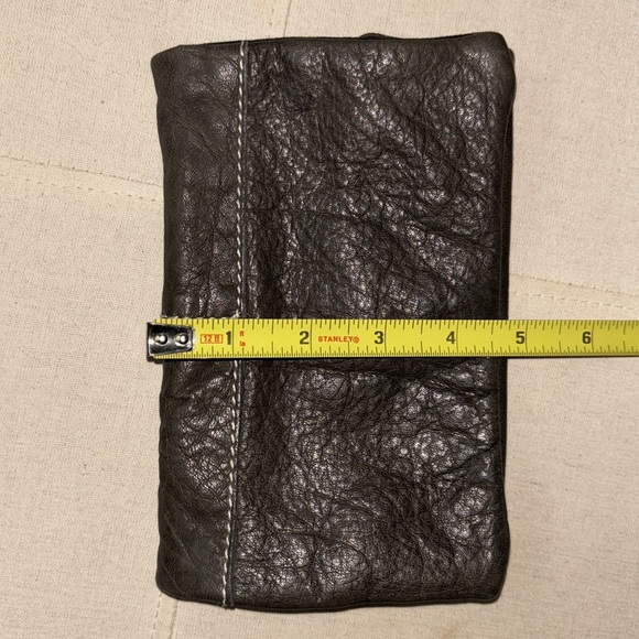 Free People Brown Fold-Over Leather Wallet - Picture 8 of 12